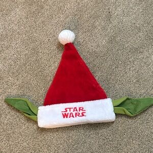 Star Wars Red and White Hat with Green Yoda Ears